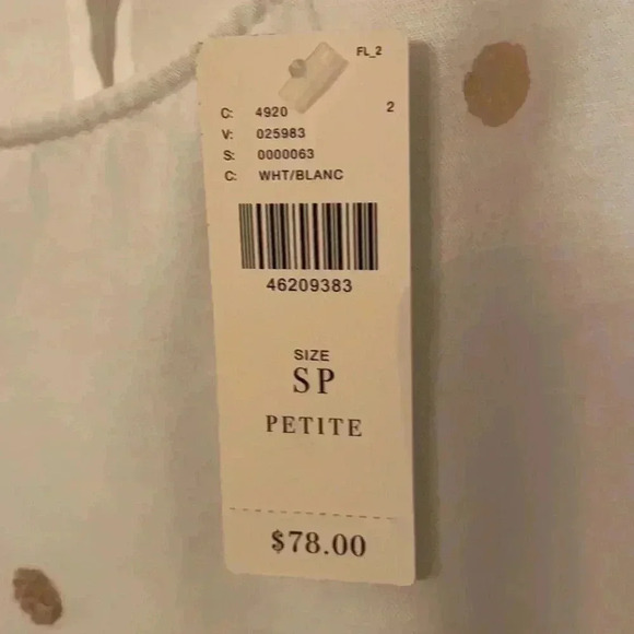 NWT Anthropologie cloth & stone sleeveless blouse - Picture 5 of 5